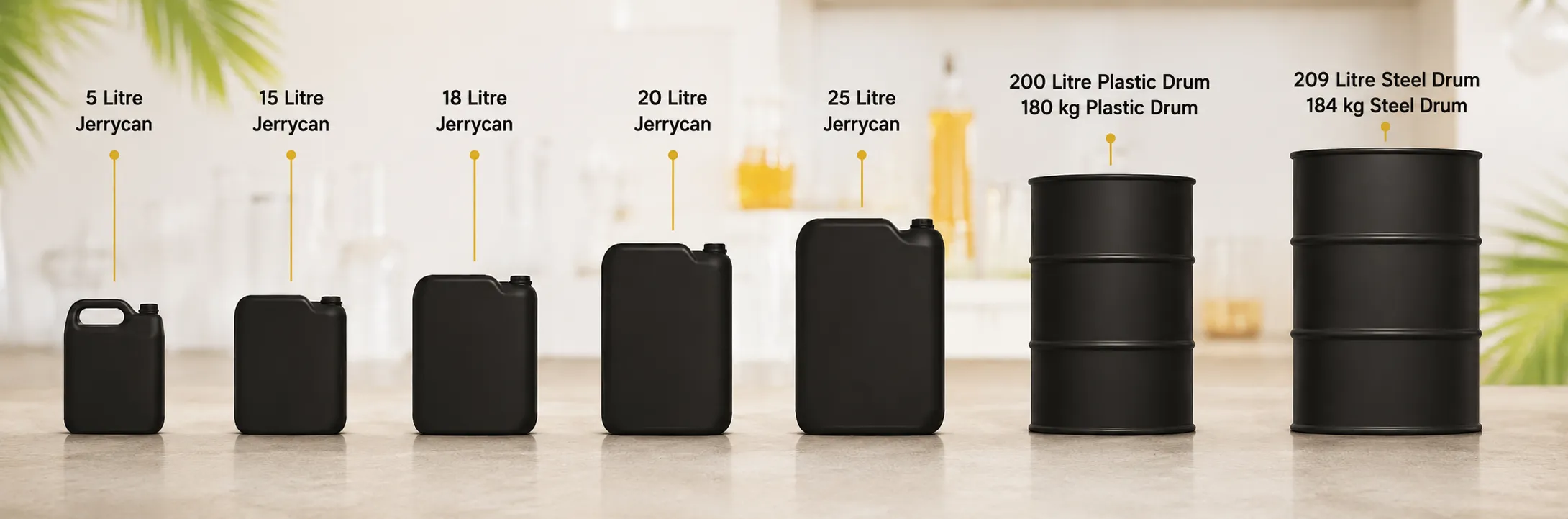 Jerrycan and drum packaging options